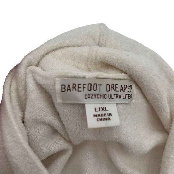 Barefoot Dreams creamy white cozychic open cardigan size large/xlarge - Picture 5 of 6